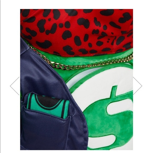 SPRAYGROUND LIMITED EDITION Ski Mask Money Bear Green Teddy Backpack - Picture 12 of 13